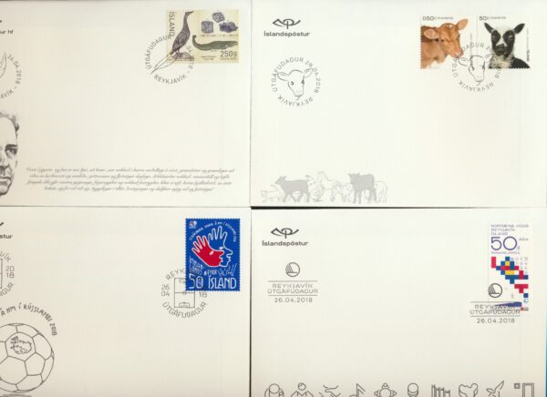 Iceland all FDCs issued in year of 2018. - Image 5