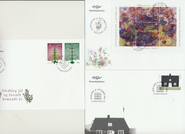 Iceland all FDCs issued in year of 2019. - Image 2