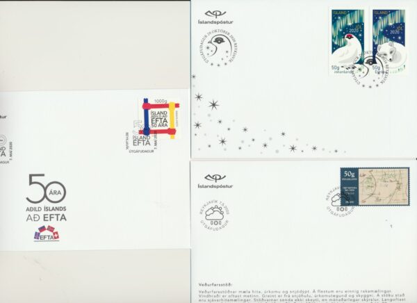 Iceland all FDCs issued in year of 2020. - Image 2