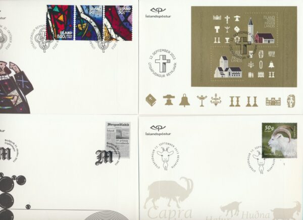 Iceland all FDCs issued in year of 2013. - Image 2