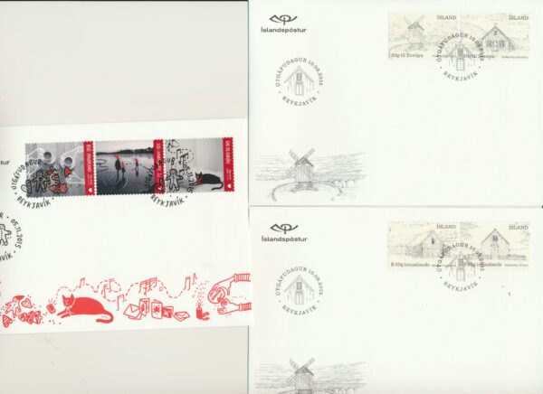 Iceland all FDCs issued in year of 2015. - Image 3
