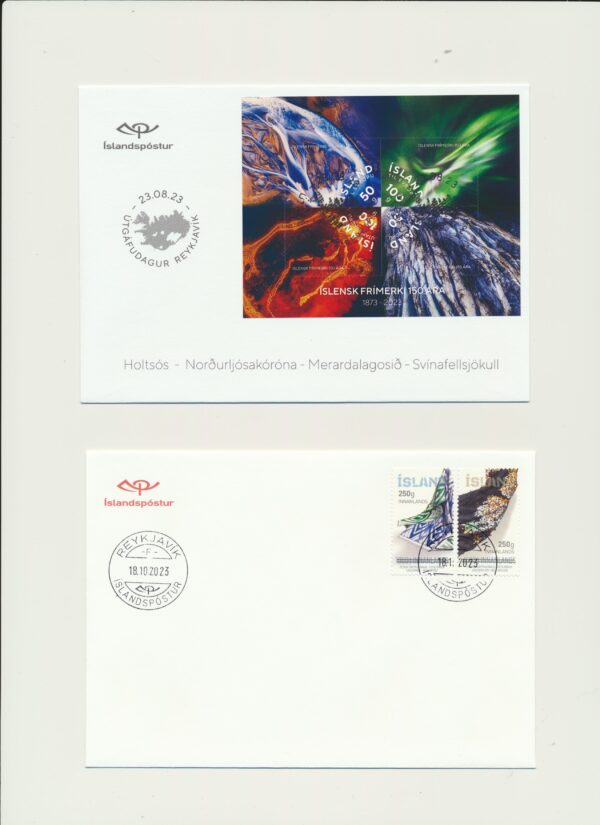Iceland 2023 Both FDCs issued that year