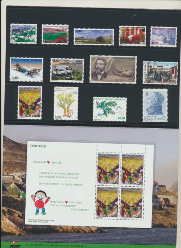 Greenland Yearset  2013  NH Mint.  stamps and blocks - Image 3