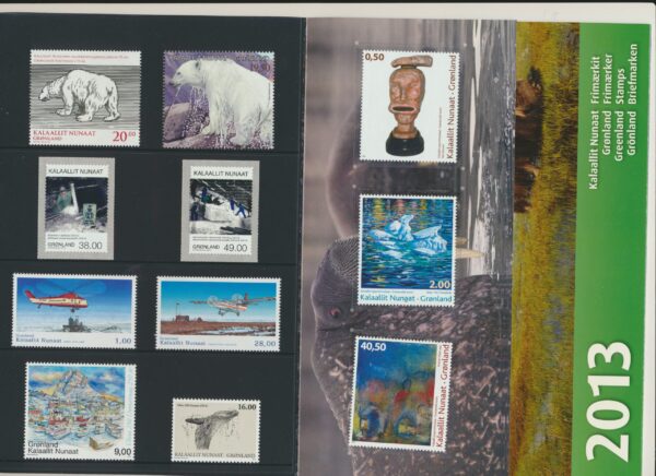 Greenland Yearset  2013  NH Mint.  stamps and blocks