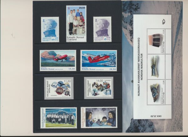 Greenland Yearset  2016  NH Mint.  stamps and blocks
