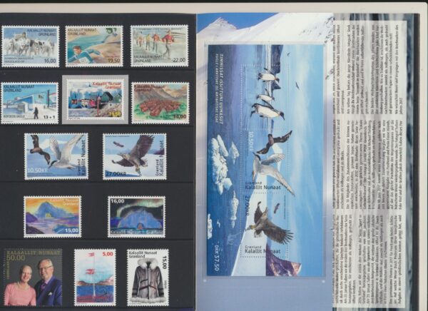 Greenland Yearset  2017  NH Mint.  stamps and blocks