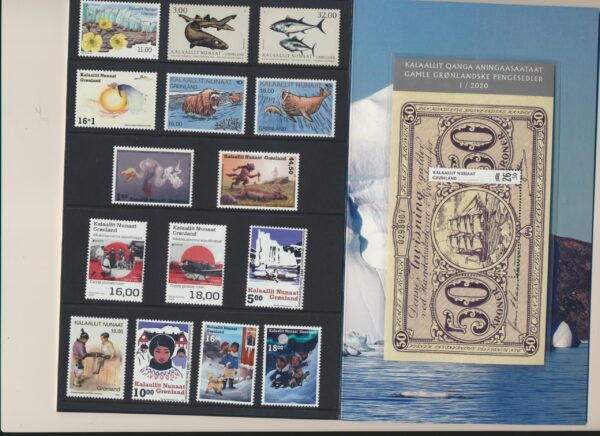 Greenland Yearset  2020  NH Mint.  stamps and blocks