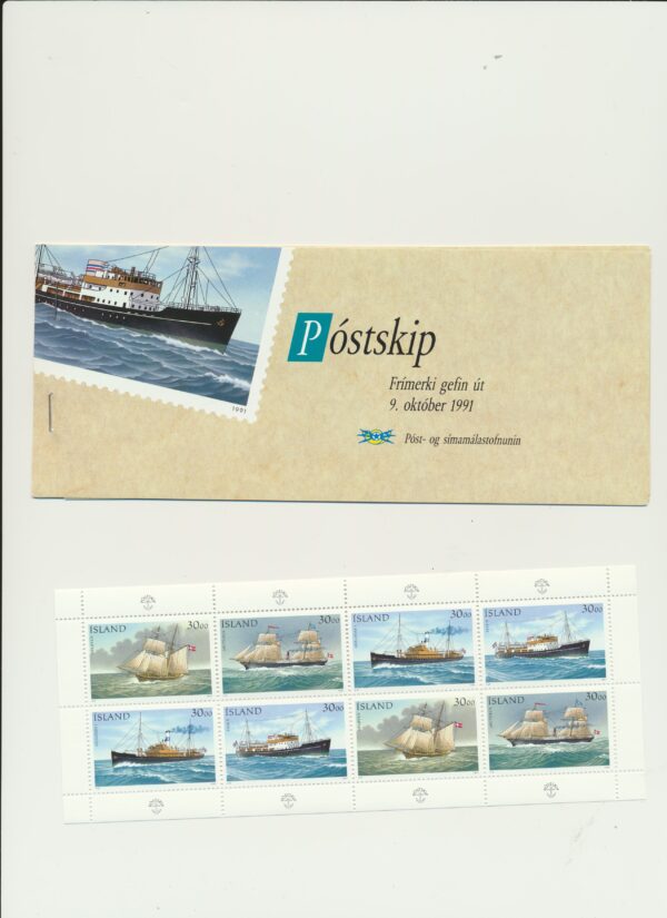 iceland-booklet-issued-1991-Nh-Mint. Facit H-12
