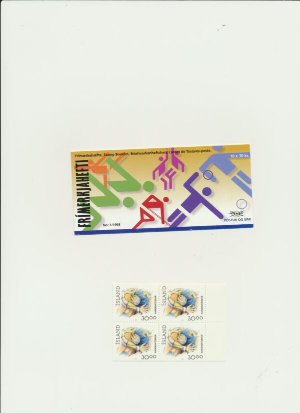 iceland-booklet-issued-1993-Nh-Mint. Facit H-16
