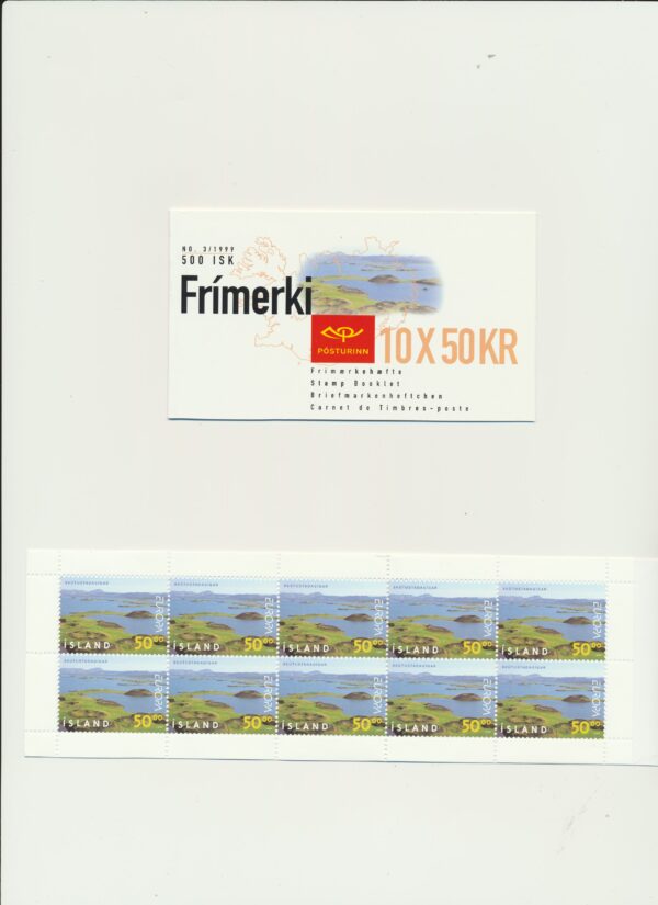 Iceland-booklet-issued-1999-Nh-Mint. Facit H-45