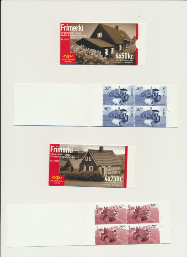 Iceland-booklet-issued- 2000-Nh-Mint. Facit H-49 and 50