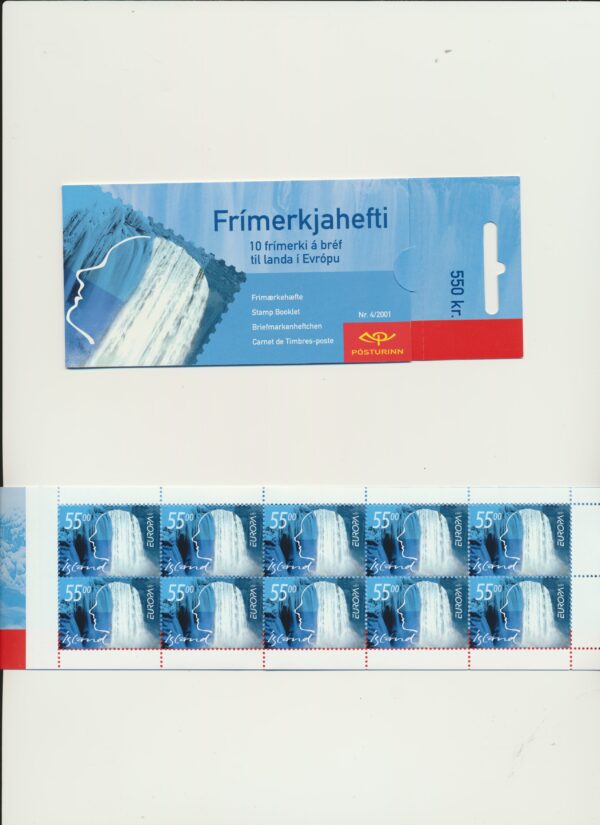 Iceland-booklet-issued- 2001-Nh-Mint. Facit H-56