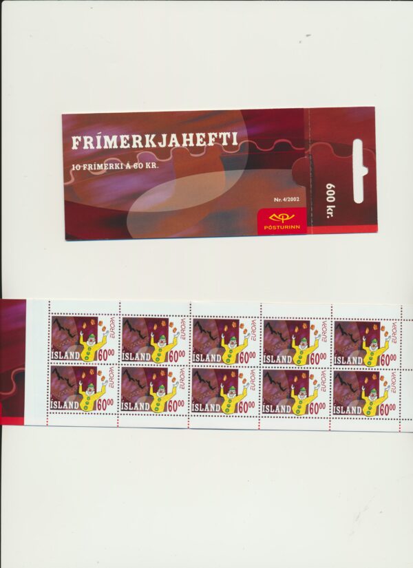 Iceland-booklet-issued- 2002-Nh-Mint. Facit H-62