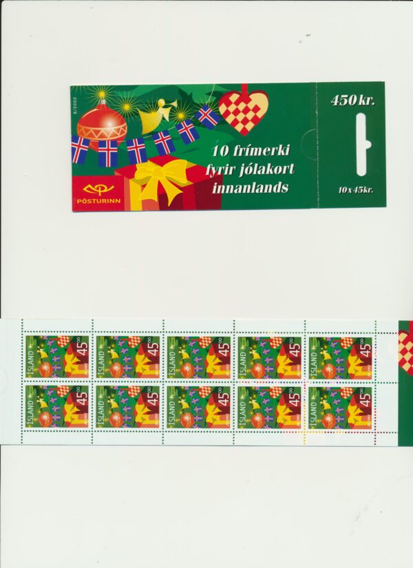 Iceland-booklet-issued- 2002-Nh-Mint. Facit H-64