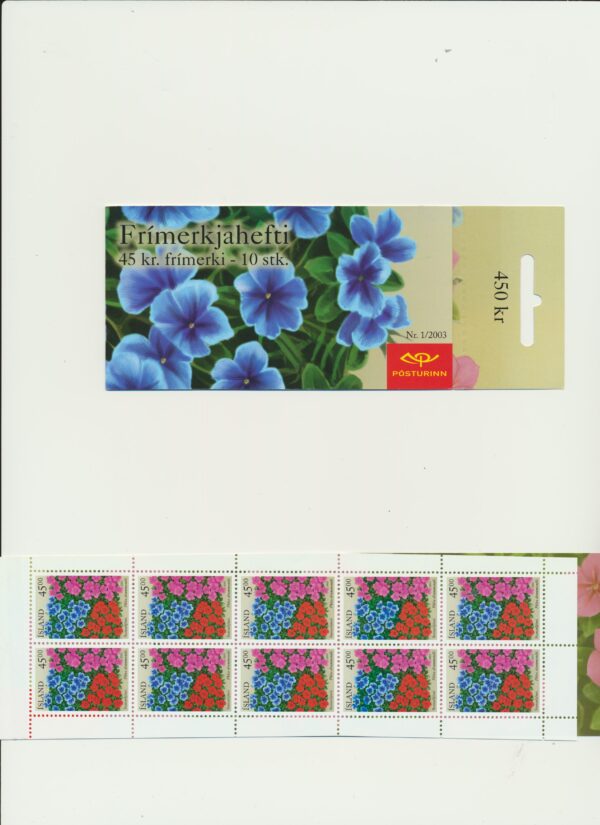 Iceland-booklet-issued- 2002-Nh-Mint. Facit H-65