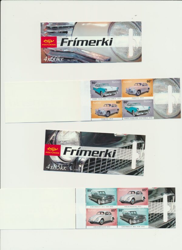 Iceland-booklet-issued- 2004-Nh-Mint. Facit H-71 and 72