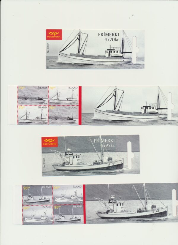 Iceland-booklet-issued- 2005-Nh-Mint. Facit H-77 and 78