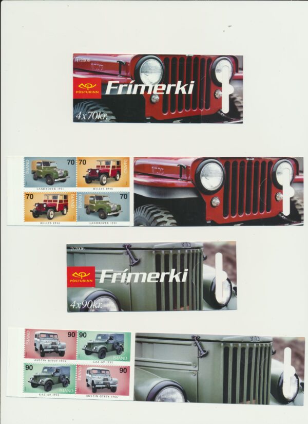 Iceland-booklet-issued- 2006-Nh-Mint. Facit H-82 and 83