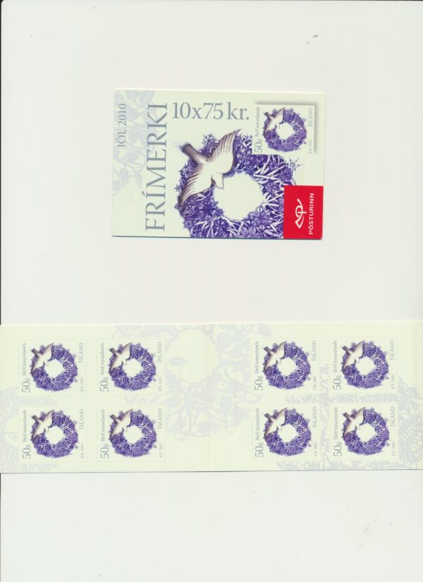 Iceland-booklet-issued- 2010-Nh-Mint. Facit H-106