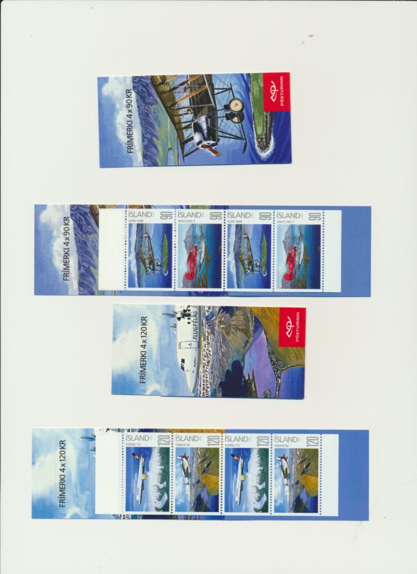 Iceland-booklet-issued- 2009-Nh-Mint. Facit H-97 and 98