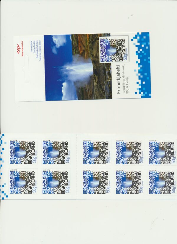 Iceland-booklet-issued- 2012-Nh-Mint. Facit H-114