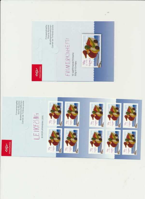 Iceland-booklet-issued- 2015-Nh-Mint. Facit H-124