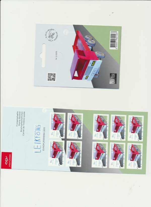 Iceland-booklet-issued- 2015-Nh-Mint. Facit H-125