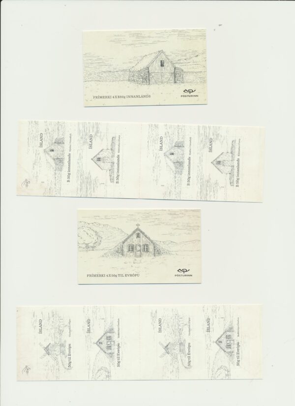 Iceland-booklet-issued- 2015-Nh-Mint. Facit H-126 and 127