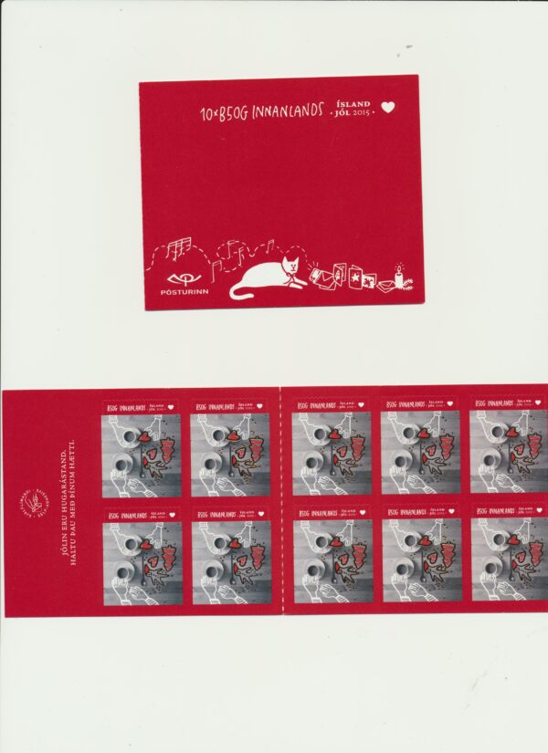 Iceland-booklet-issued- 2015-Nh-Mint. Facit H-128