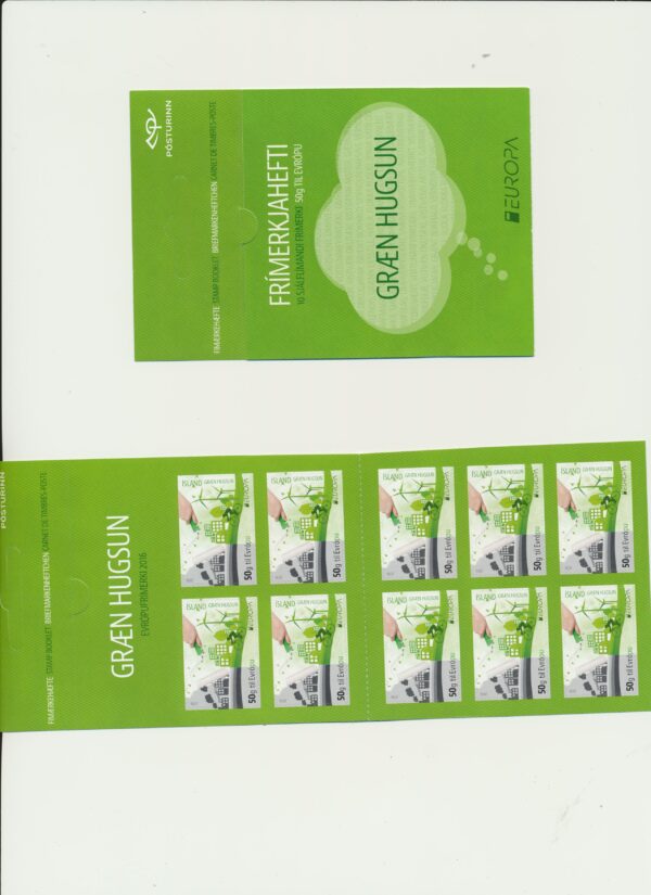 Iceland-booklet-issued- 2016-Nh-Mint. Facit H-129