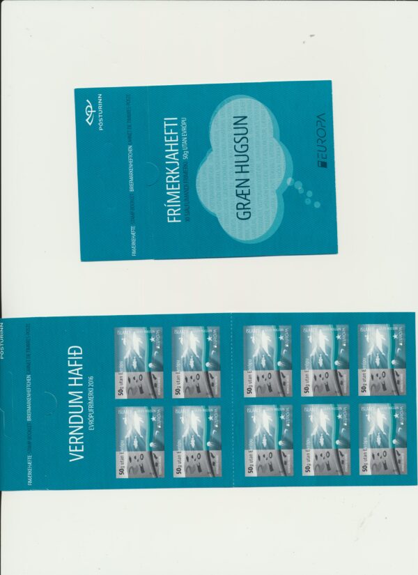 Iceland-booklet-issued- 2016-Nh-Mint. Facit H-130