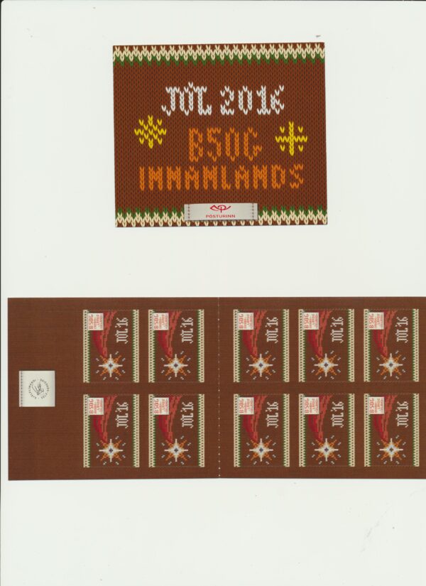 Iceland-booklet-issued- 2016-Nh-Mint. Facit H-131