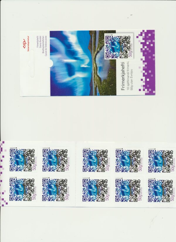Iceland-booklet-issued- 2012-Nh-Mint. Facit H-115