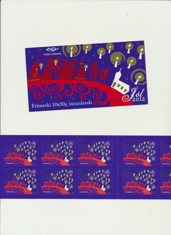 Iceland-booklet-issued- 2012-Nh-Mint. Facit H-116