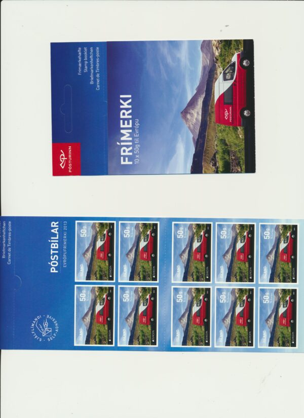 Iceland-booklet-issued- 2013-Nh-Mint. Facit H-119