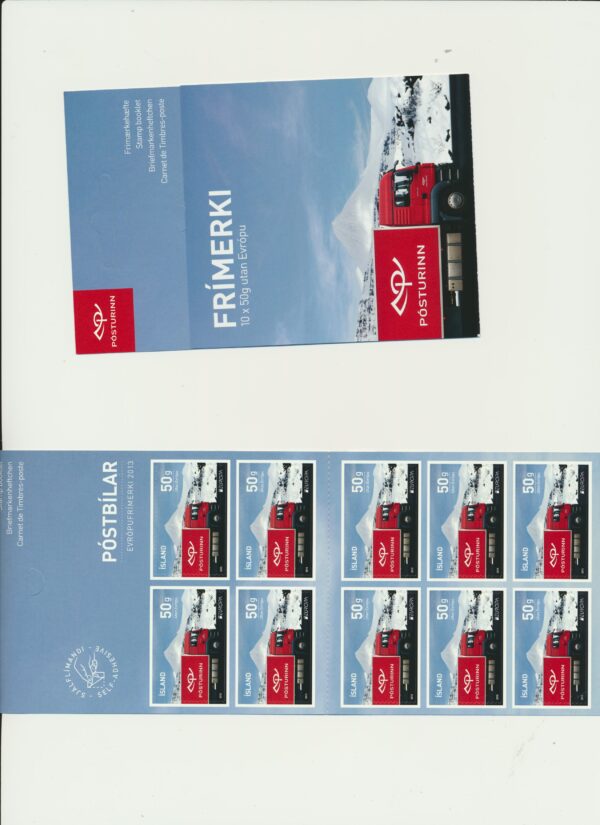 Iceland-booklet-issued- 2013-Nh-Mint. Facit H-120