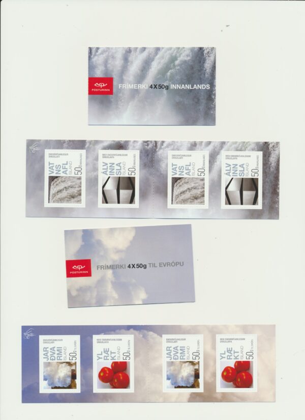 Iceland-booklet-issued- 2012-Nh-Mint. Facit H-112 and 113