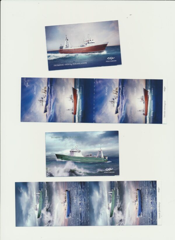 Iceland-booklet-issued- 2014-Nh-Mint. Facit H-121 and 122