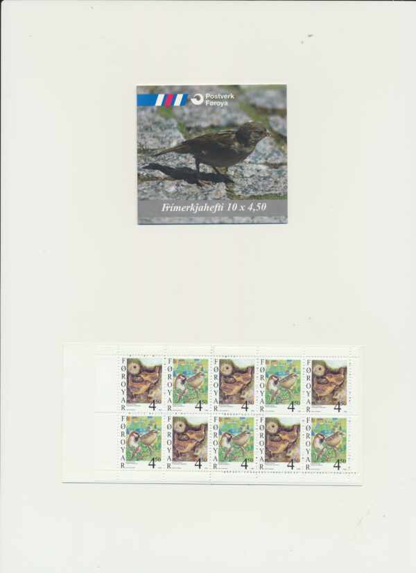 The Faroes-booklet-issued- 1999-Nh-Mint. Facit H 14