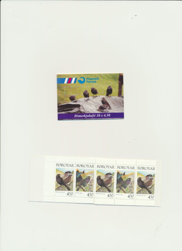 The Faroes-booklet-issued- 1997-Nh-Mint. Facit H 12