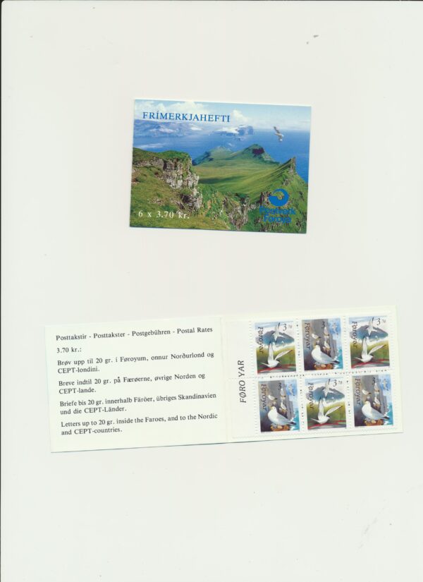 The Faroes-booklet-issued-  1991-Nh-Mint. Facit H 1