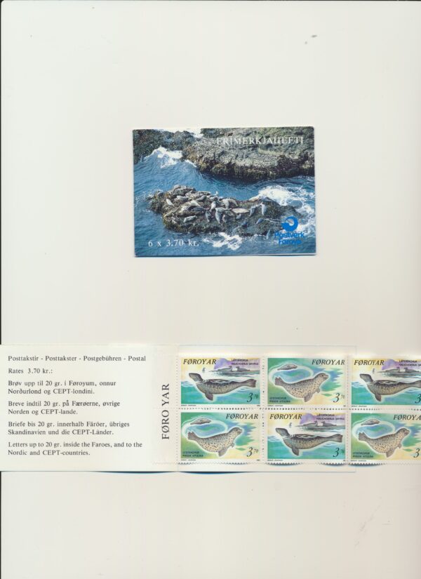 The Faroes-booklet-issued-  1992-Nh-Mint. Facit H 2