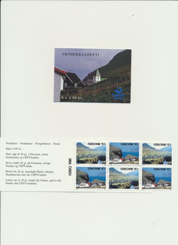 The Faroes-booklet-issued-  1993-Nh-Mint. Facit H 3