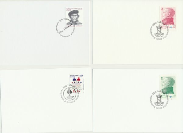 Greenland FDCs  issued 2012 on FDC cards. no Blocks. - Image 4