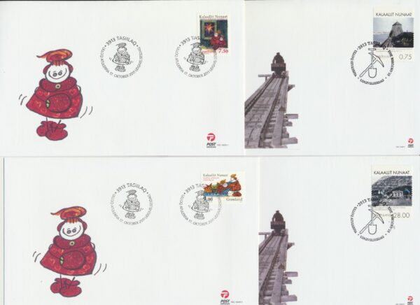Greenland FDCs issued 2011 on FDC  covers. no Blocks. - Image 6