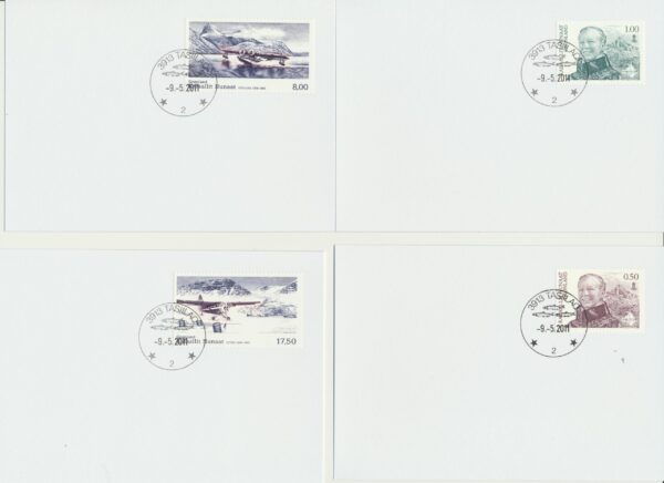 Greenland FDCs issued 2011 on FDC cards. no Blocks. - Image 5
