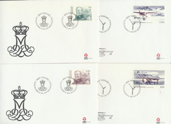 Greenland FDCs issued 2011 on FDC  covers. no Blocks. - Image 5