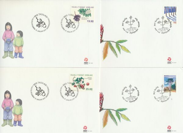 Greenland FDCs issued 2011 on FDC  covers. no Blocks. - Image 4