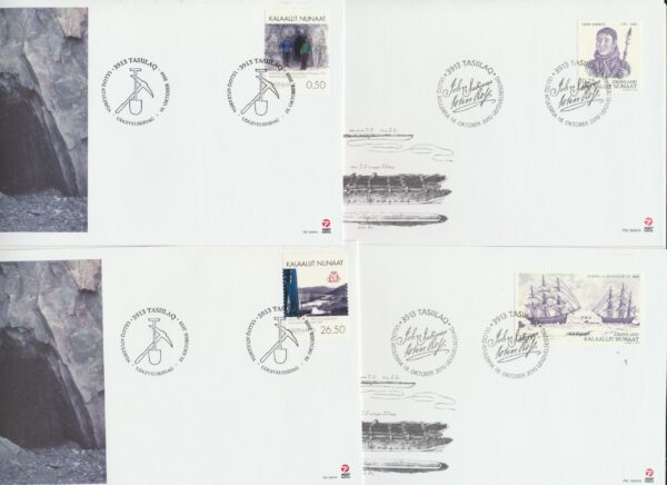 Greenland FDCs issued 2010 on FDC covers. no Blocks. - Image 3