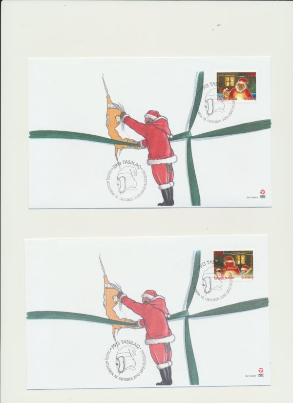 Greenland FDCs issued 2010 on FDC covers. no Blocks. - Image 2